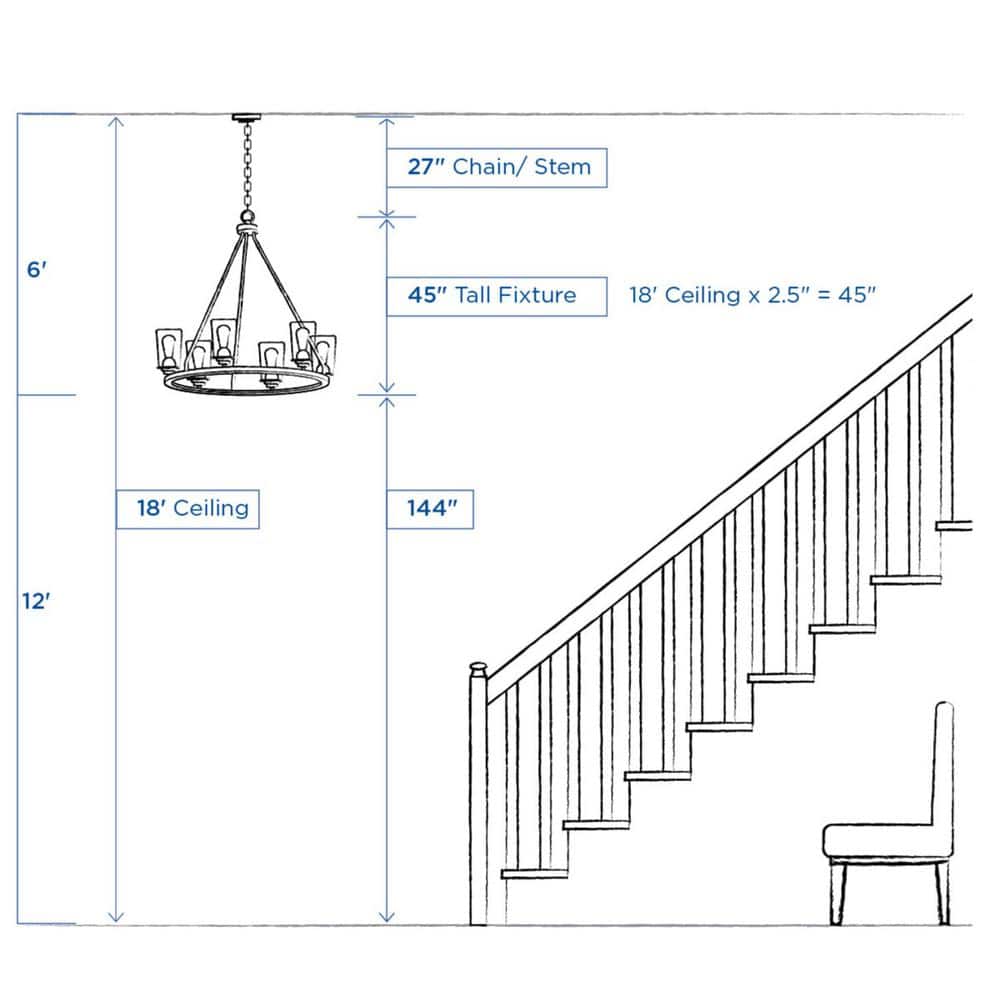 Progress Lighting Bowman Collection 9-Light Matte Black Clear Chiseled Glass Coastal Chandelier Light
