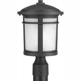 Progress Lighting Wish Collection 1-Light Textured Black LED Outdoor Post Lantern