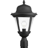 Progress Lighting Westport Collection 1-Light Outdoor Black Post Lamp
