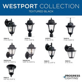 Progress Lighting Westport Collection 1-Light Outdoor Black Post Lamp