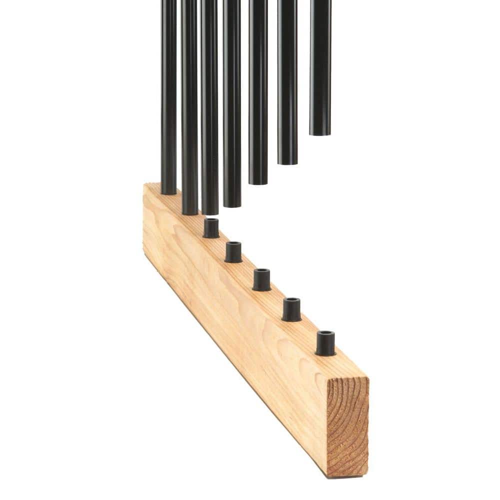 ProWood 3/4 in. x 32 in. Black Aluminum Round Baluster (15-Pack)