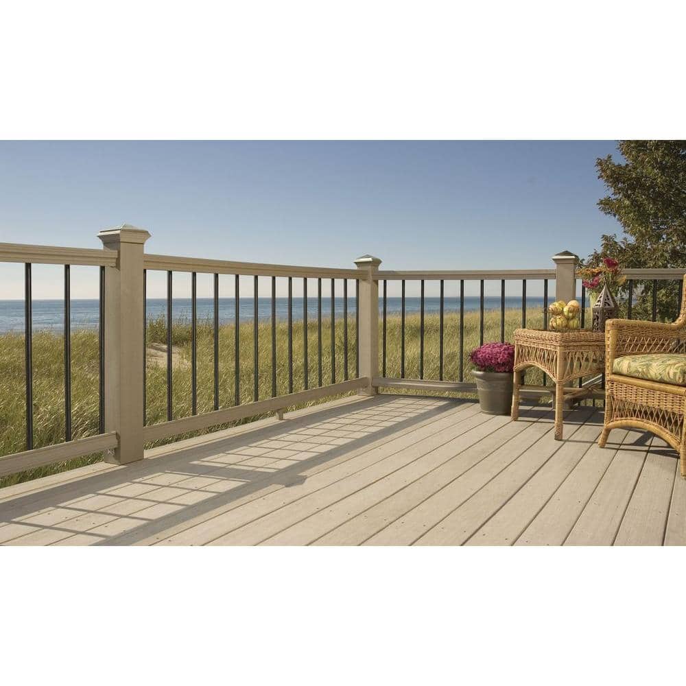 ProWood 3/4 in. x 32 in. Black Aluminum Round Baluster (15-Pack)