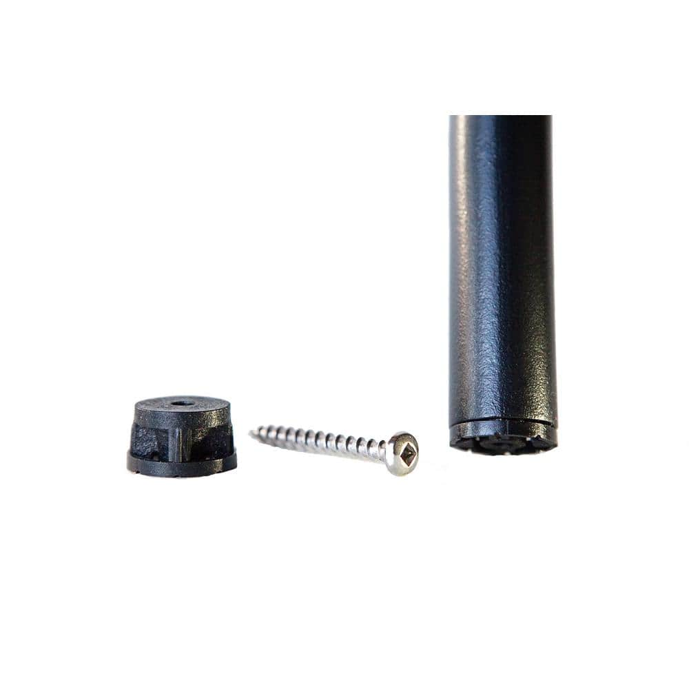 Black Round Plastic Baluster Connectors (100-Contractor Pack)