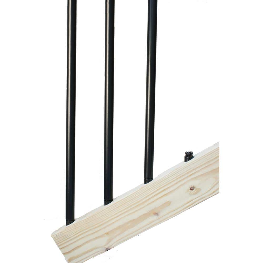Black Round Plastic Baluster Connectors (100-Contractor Pack)