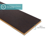Pergo Defense+ Black Raven Oak 3/8 in. T x 7.5 in. W Click Lock W Brushed Engineered Hardwood Flooring (1104.3 sq.ft./pallet)