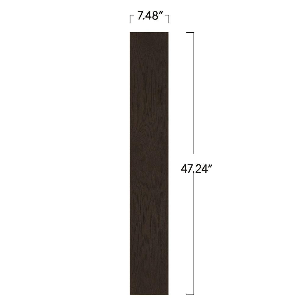 Pergo Defense+ Black Raven Oak 3/8 in. T x 7.5 in. W Click Lock W Brushed Engineered Hardwood Flooring (1104.3 sq.ft./pallet)