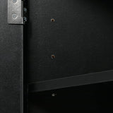 17.2 in. W x 17.2 in. D x 31.5 in. H Black Ready to Assemble Corner Cabinet Kitchen Cabinet Bathroom Adjustable Shelves