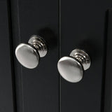 17.2 in. W x 17.2 in. D x 31.5 in. H Black Ready to Assemble Corner Cabinet Kitchen Cabinet Bathroom Adjustable Shelves