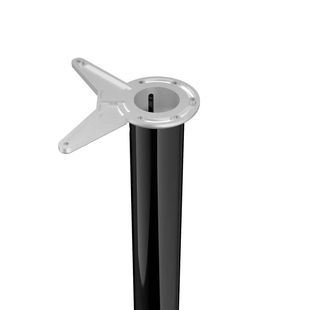 Richelieu 34-1/4 in. Black Metal Round Adjustable Table Leg