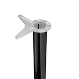 Richelieu 34-1/4 in. Black Metal Round Adjustable Table Leg