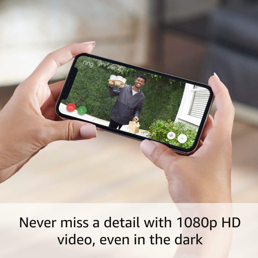 Ring Video Doorbell Wired - Smart WiFi Doorbell Camera with 2-Way Talk, Night Vision and Motion Detection