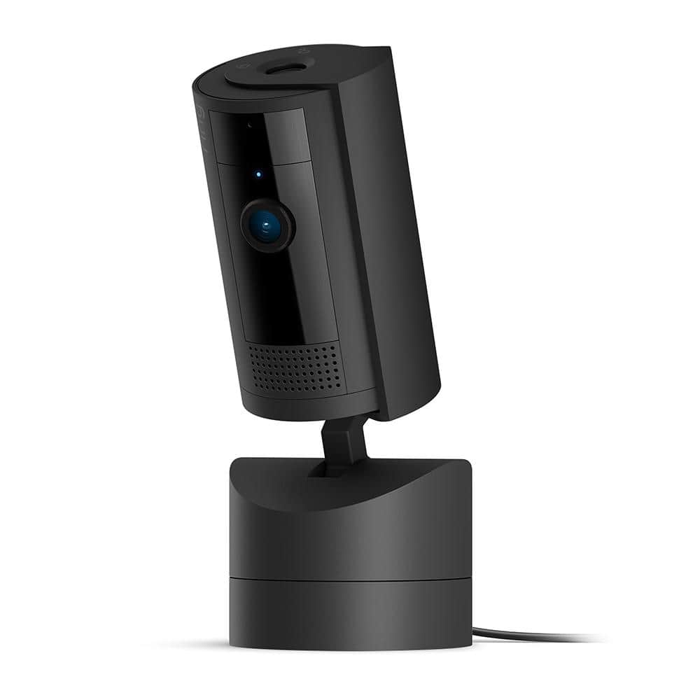 Ring Pan-Tilt Indoor Cam Plug-in Security Camera with 360° Horizontal Pan Coverage, Live View and Two-Way Talk, Black