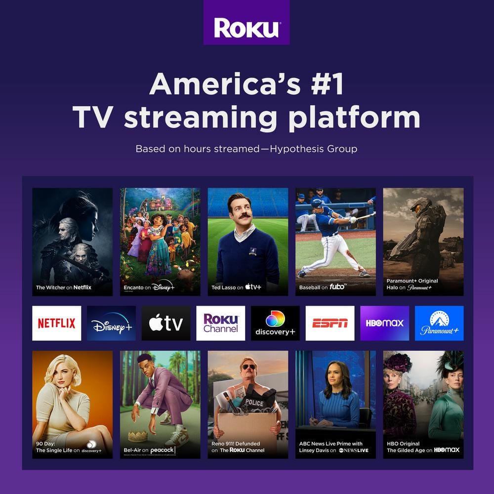 Roku Express 4K+:Streaming Device HD/4K/HDR, Fast Wi-Fi, Voice Remote with TV controls, and Premium HDMI Cable