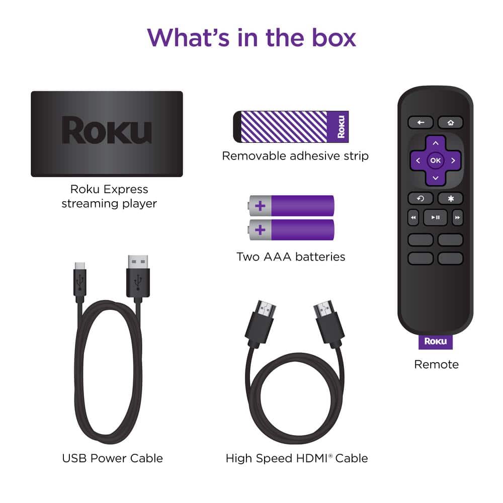 Roku Express (New, 2022) HD Streaming Device with Simple Remote