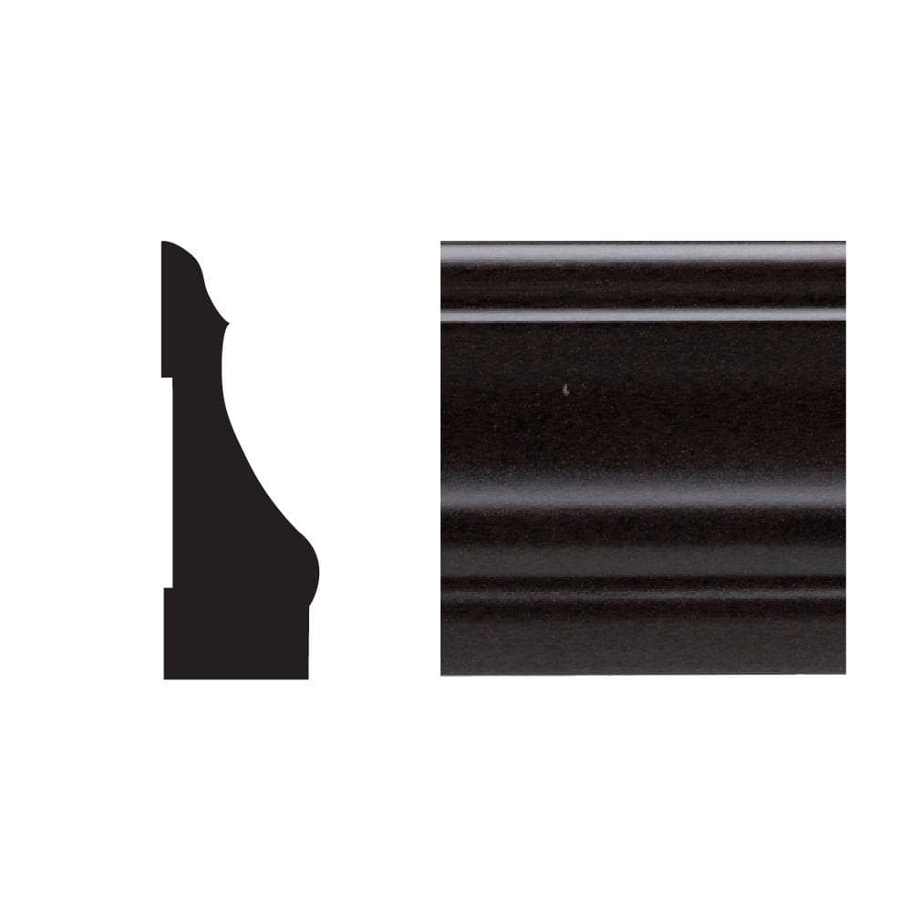 Royal Mouldings 5445 9/16 in. D x 2-1/4 in. W x 7 ft. L PVC Composite Colonial Espresso Casing