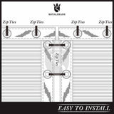 ROYAL SHADE 69 in. x 25 ft. Black Mesh Fabric Privacy Fence Screen with Perimeter Stitched Edges and Grommets