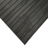 Rubber-Cal Corrugated Wide Rib 3 ft. x 6 ft. Black Rubber Flooring (18 sq. ft.)