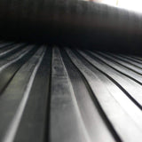 Rubber-Cal Corrugated Wide Rib 3 ft. x 20 ft. Black Rubber Flooring (60 sq. ft.)
