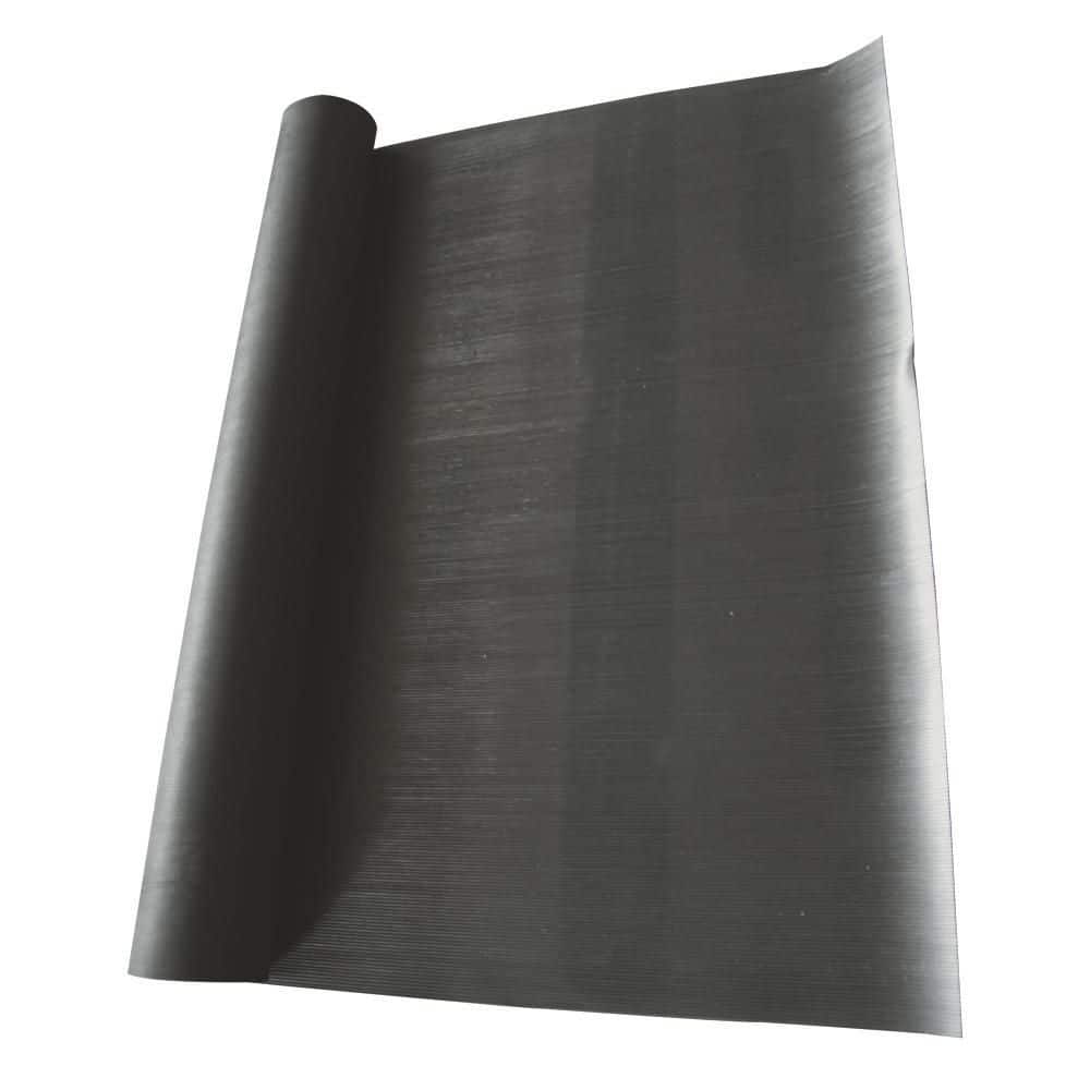 Rubber-Cal Corrugated Fine Rib 1/8 in. x 4 ft. x 6 ft. Rubber Runner