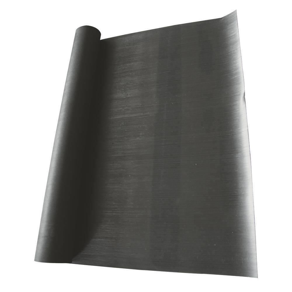 Rubber-Cal Corrugated Fine Rib 1/8 in. x 4 ft. x 8 ft. Rubber Runner