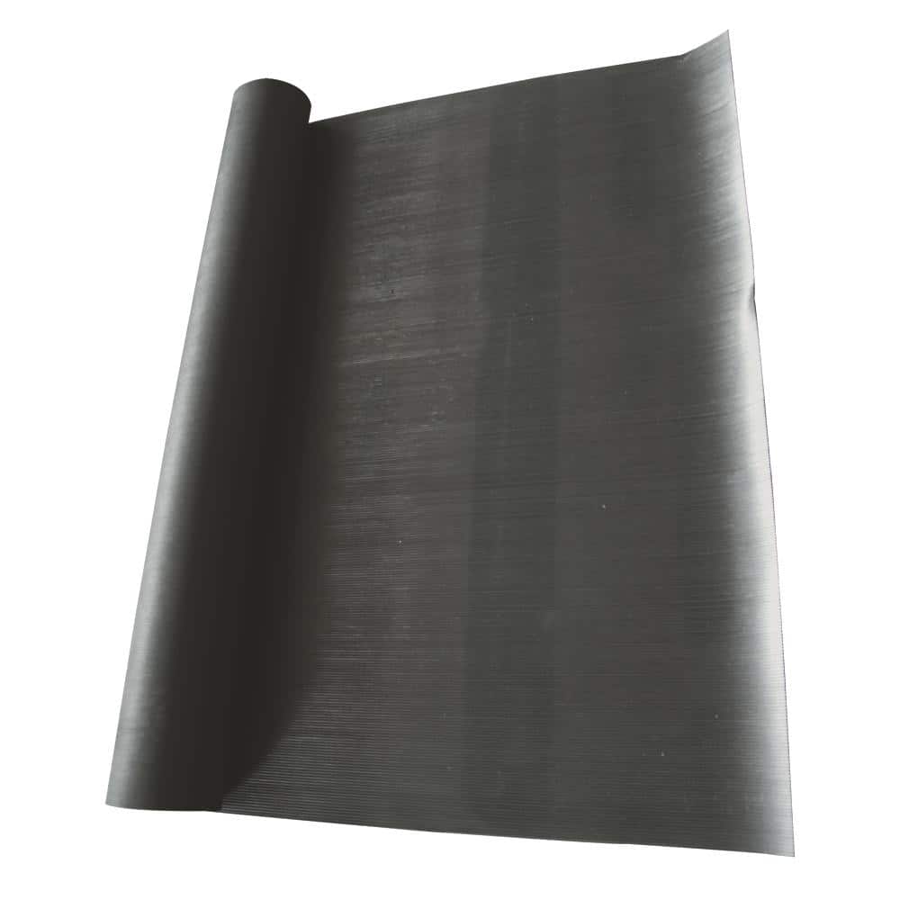 Rubber-Cal Corrugated Fine Rib 1/8 in. x 4 ft. x 15 ft. Rubber Runner