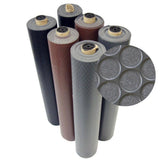 Rubber-Cal Coin Grip 4 ft. x 15 ft. Black Commercial Grade PVC Flooring