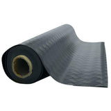 Rubber-Cal "Diamond-Grip" 4 ft. x 10 ft. Black Commercial PVC Flooring