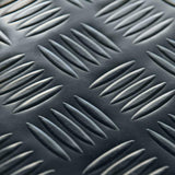 Rubber-Cal "Diamond-Grip" 4 ft. x 10 ft. Black Commercial PVC Flooring