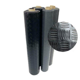 Rubber-Cal "Diamond-Grip" 4 ft. x 20 ft. Black Commercial PVC Flooring