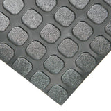 Rubber-Cal Block-Grip 4 ft. x 25 ft. Black Commercial PVC Flooring Roll