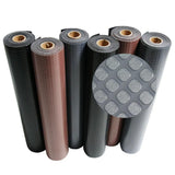 Rubber-Cal Block-Grip 4 ft. x 25 ft. Black Commercial PVC Flooring Roll
