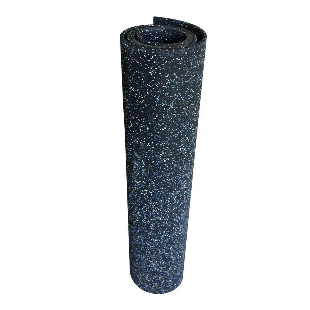 Rubber-Cal "Elephant Bark" Rubber Flooring – 3/16 in. x 4 ft. x 6 ft., Black