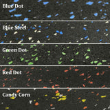 Rubber-Cal "Elephant Bark" Rubber Flooring – 3/8 in. x 4 ft. x 4 ft. – Black