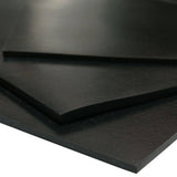 Rubber-Cal 50A Durometer Neoprene Sheet - 3/32 in. T x 12 in. W x 12 in. L - Smooth Finish - Black Rubber Sheet (1 sq. ft.)