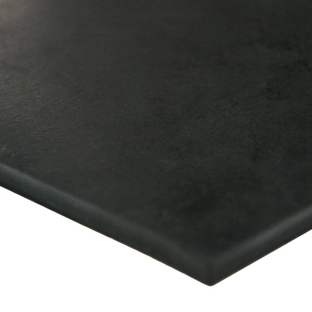 Rubber-Cal 50A Durometer Neoprene Sheet - 1/8 in. T x 24 in. W x 12 in. L - Smooth Finish - Black Rubber Sheet (2 sq. ft.)