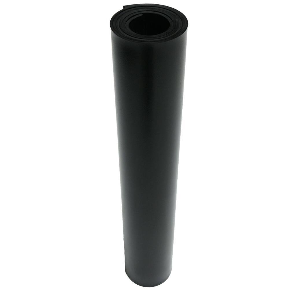 Rubber-Cal EPDM Rubber Sheet - 3/16 in. Thick x 12 in. Width x 12 in. Length - Black - 60A Durometer