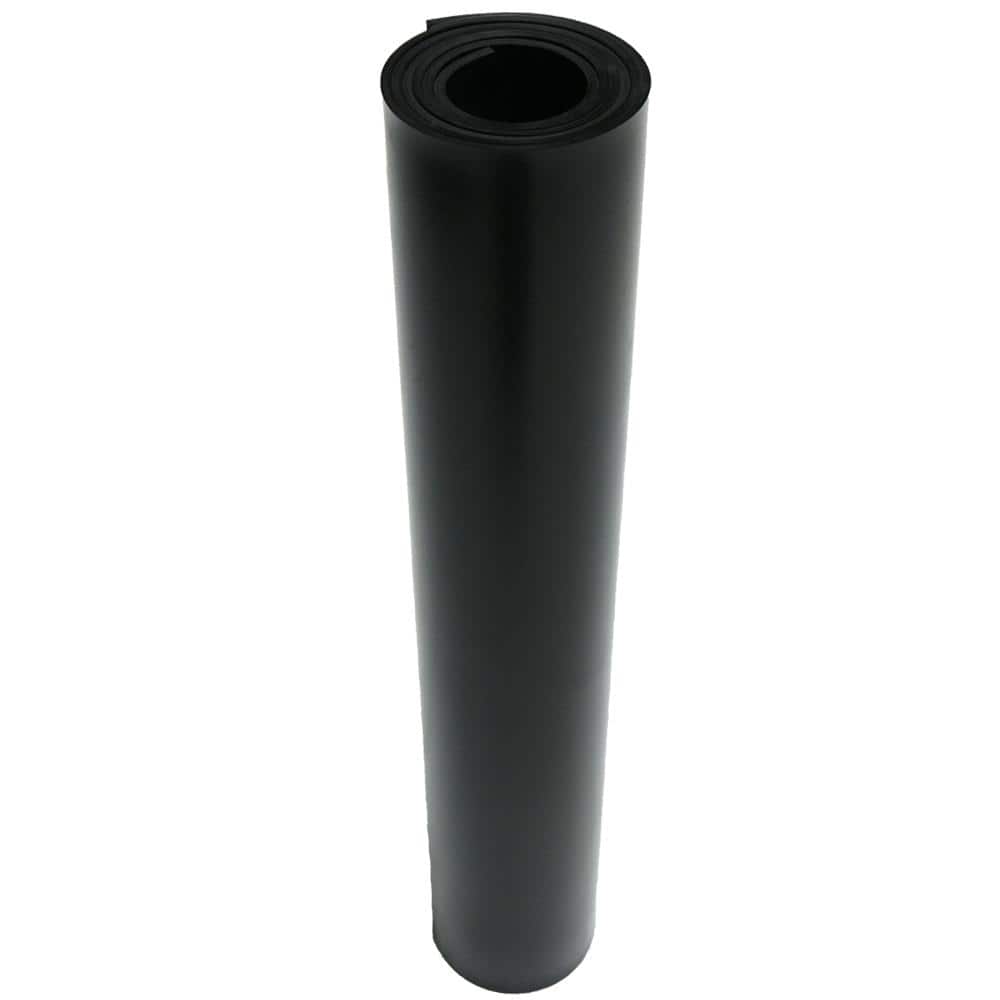 Rubber-Cal EPDM Rubber Sheet- 1/4 in. Thick x 2 in. Width x 36 in. Length - Black - 60A Durometer