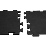 Rubber-Cal Armor-Lock (Fitness) 3/8 in. x 20 in. x 20 in. Black Interlocking Rubber Tiles (16-Pack, 44 sq. ft.)