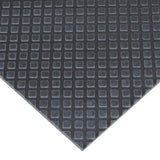 Rubber-Cal Maxx-Tuff Rubber Mat – Heavy-Duty Floor Protection, Black, 1/2 in x 2 ft x 3 ft