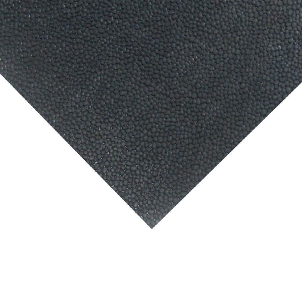Rubber-Cal "Tuff-n-Lastic" Rubber Runner Mat, 1/8 in. Thick x 48 in. Wide x 4 ft. Long, Rolled Rubber Flooring, Black