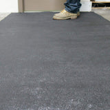 Rubber-Cal Tuff-n-Lastic Runner Mat, 1/8 in. Thick x 4 ft. Wide x 10 ft. Long, Black Rubber Flooring (40 sq. ft.)