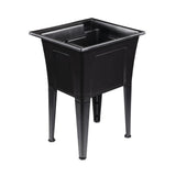RUGGED TUB 24 in. x 22 in. Black Utility/Laundry Sink