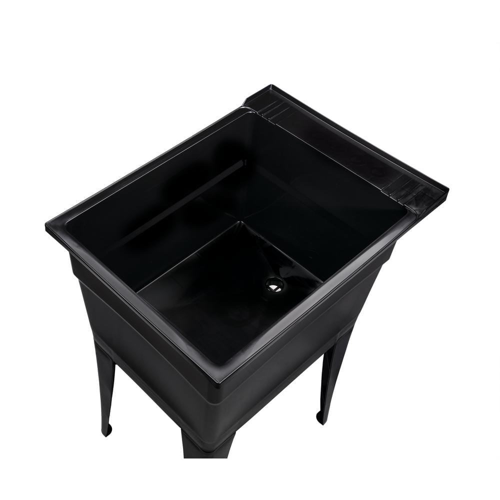 RUGGED TUB 18 in. x 24 in. Black Freestanding Utility/Laundry Sink (Pack of 2)