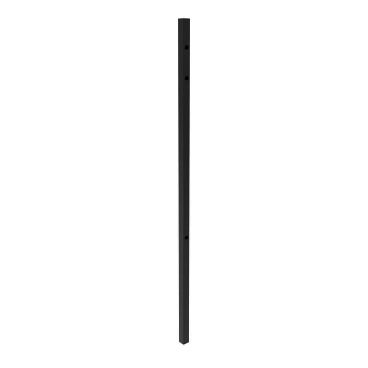 AP-SP3 60" - 2" X 84" EP (.060)-T3 Athens 2-in x 2-in x 7-ft Gloss Black Aluminum Pressed Spear Fence End Post