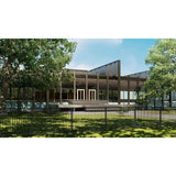 AP-SP3 60" - 2" X 84" LP (.060)-T3 Athens 2-in x 2-in x 7-ft Gloss Black Aluminum Pressed Spear Fence Line Post