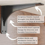 Gladiator 11 in. L Black Steel Heavy Duty Granite Shelf Bracket (2-Pack)