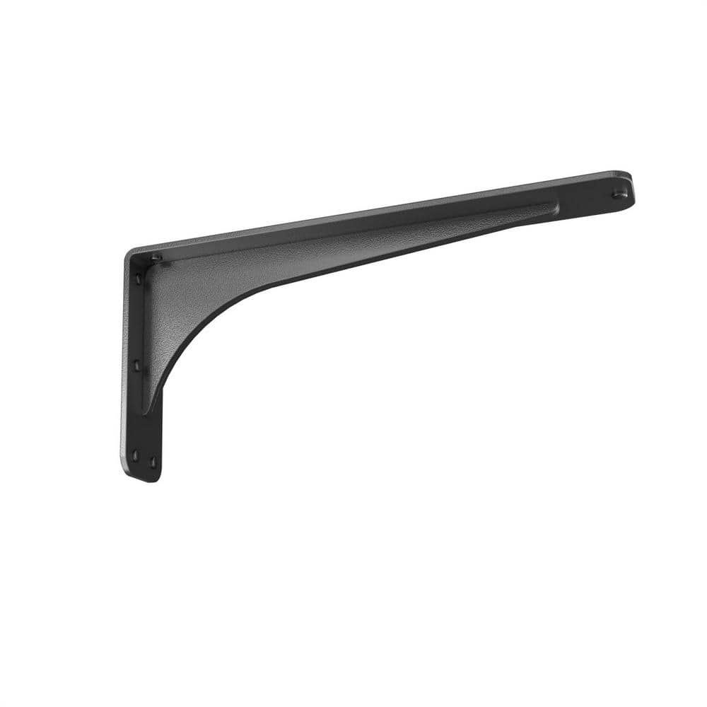 Gladiator 15 in. L Black Steel Heavy Duty Floating Shelf Bracket