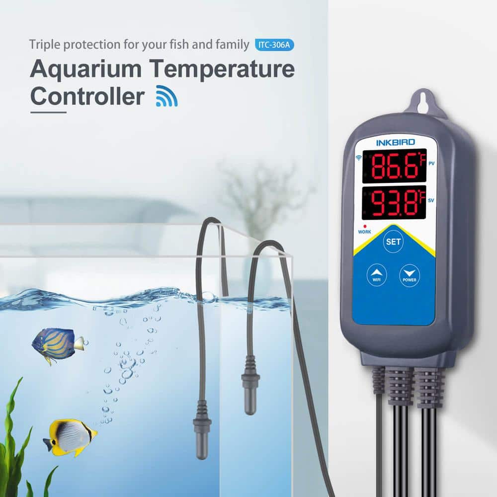 INKBIRD Wi-Fi Aquarium Temperature Controller with Waterproof Sensor
