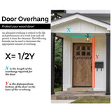Krosswood Doors 36 in. x 80 in. Farmhouse 3/4 Lite Black Stain Douglas Fir Prehung Front Door