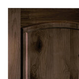 Krosswood Doors 30 in. x 80 in. Knotty Alder 2 Panel Right-Hand/Inswing Black Stain Wood Prehung Front Door